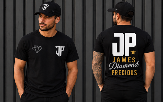 James Precious t-shirt front and back